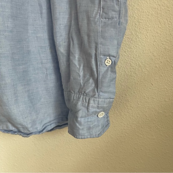 Taylor Stitch Button Down Long Sleeve Linen Cotton Shirt - Picture 2 of 6